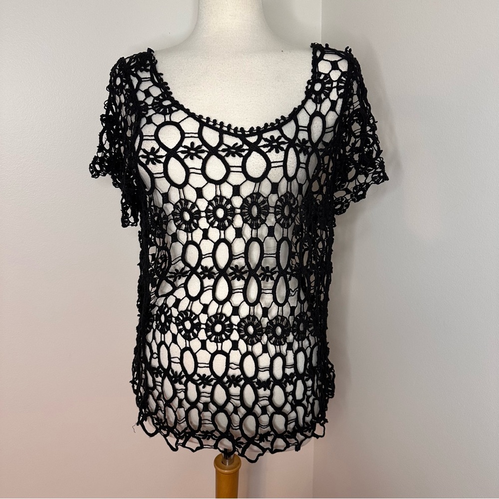 Women’s Black Lace Top